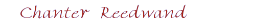 Chanter Reedwand