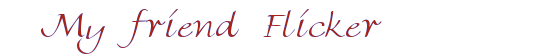 My friend Flicker