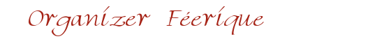 Organizer F�erique