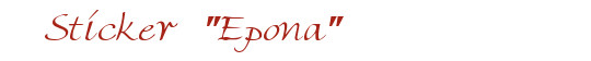 Sticker "Epona"