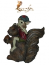 Figurine de Pixie sur Grand Ecureuil