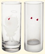 Set 2 Verres Ange & D&eacute;mon