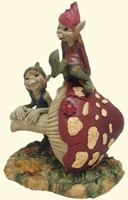 Duo de Pixies sur Champignon