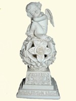 Angelot s/sph&egrave;re de Roses - C