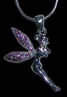 Pendentif F&eacute;e Crystal Rose