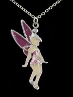 Pendentif F&eacute;e Ailes Roses