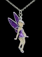 Pendentif F&eacute;e Ailes Violettes