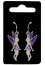 boucles d'oreilles f&eacute;es violettes
