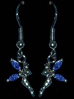 B. Oreilles F�es Argent ailes Bleues F�es Argent et Plaqu� Or
