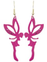 Boucles d' Oreilles F�e Rose Bijoux F�es Fantaisie