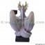 bougeoir dragon blanc