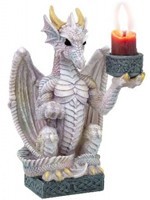 Bougeoir Dragon Blanc Senteurs F�eriques
