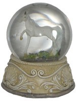 Petite Boule � Neige Licorne Debout Boules � Neige