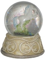 Petite Boule � Neige Licorne Cabr�e Boules � Neige