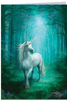 Carte Anne Stokes - Forest Unicorn Cartes avec Enveloppes
