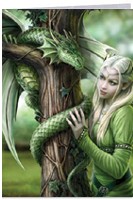 Carte Anne Stokes - Kindred Spirits Cartes avec Enveloppes