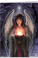 Carte Anne Stokes - Yule Angel Cartes avec Enveloppes
