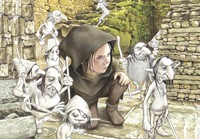 Carte Brucero - L'education du jeune Merlin Bruc�ro