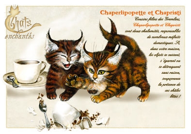 Image du jour / et belles images . Carte_severine_pineaux_avril_-_chat_chaperlipopette_et_chapristi_-_cpk022_prd
