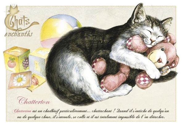Image du jour / et belles images . Carte_severine_pineaux_chats_enchantes_cpk042_prd