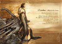 Carte S�verine Pineaux - Octobre, Mois de la Sir�ne S�verine Pineaux