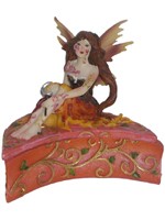 Coffret Lune avec F�e Orange Coffrets  F�eriques