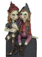 Couple de Pixies bord d'�tag�re Pixies Bord d'Etag�re