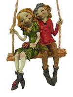 Couple de Pixie sur balan�oire Pixies � Suspendre