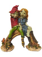 Couple de Pixies sur une branche Love Pixies