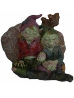 Couple Pixie sur rocher