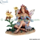 figurine f&eacute;e evening  primrose faerie crisalis faerie poppets de christine haworth