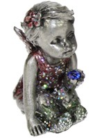 Mini b�b� F�e en m�tal avec cristal F�es en M�tal