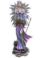 F�e G�ante 65 cm - F�e avec Hibou Statuettes de F�es G�antes