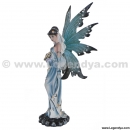 figurine f&eacute;e mari&eacute;e bleue