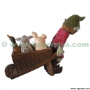 Grand Pixie avec Cochon, Mouton et Canard