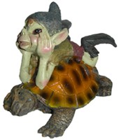 Pixie sur Tortue Pixies avec Animaux