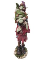 Grand Pixie avec Enfant sur les Epaules Pixies et Famille
