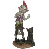 Pixie avec Chat et Lanterne Pixies avec Animaux