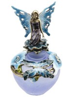 Flacon � Parfum Bleu avec F�e Coffrets  F�eriques