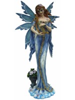 F�e G�ante � la Harpe - 46 cm Statuettes de F�es G�antes