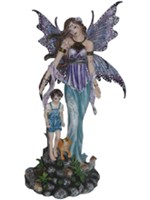 Grande F�e Protectrice avec Enfant F�es Fairy Dreams