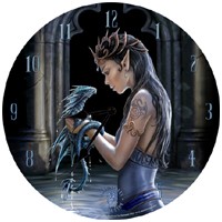 Horloge Elfe avec Dragon 