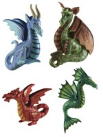 Pack 4 Dragons des �l�ments Figurines de dragons