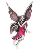 Pendentif F�e Rose Bijoux en �tain