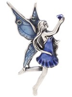 Pendentif F�e Bleue Bijoux en �tain
