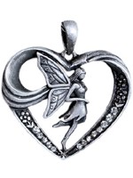 Pendentif Coeur de F�e Bijoux en �tain
