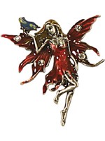Pendentif F�e Rouge Bijoux en �tain