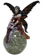 Grande F�e sur boule en verre G�ante F�es sur boule