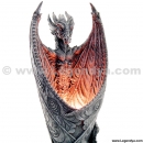 lampe dragon avec ailes repli&eacute;es