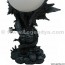 lampe dragon noir avec dragonnets
